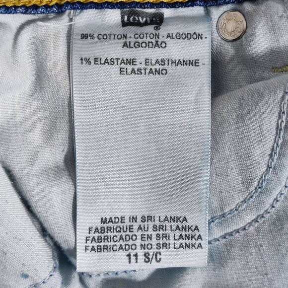 Levi's jeans women's junior 11 S/C denim blue colour boot cut low-rise cowgirl - Picture 6 of 14